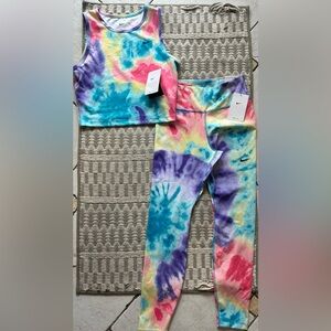 Nike Women’s One Tight Fit-Tie-Dye Leggings and Tank Top